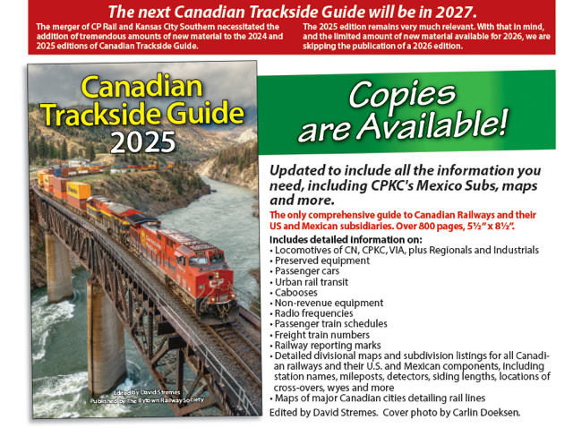 Picture of The Canadian Trackside Guide 2025 Publication